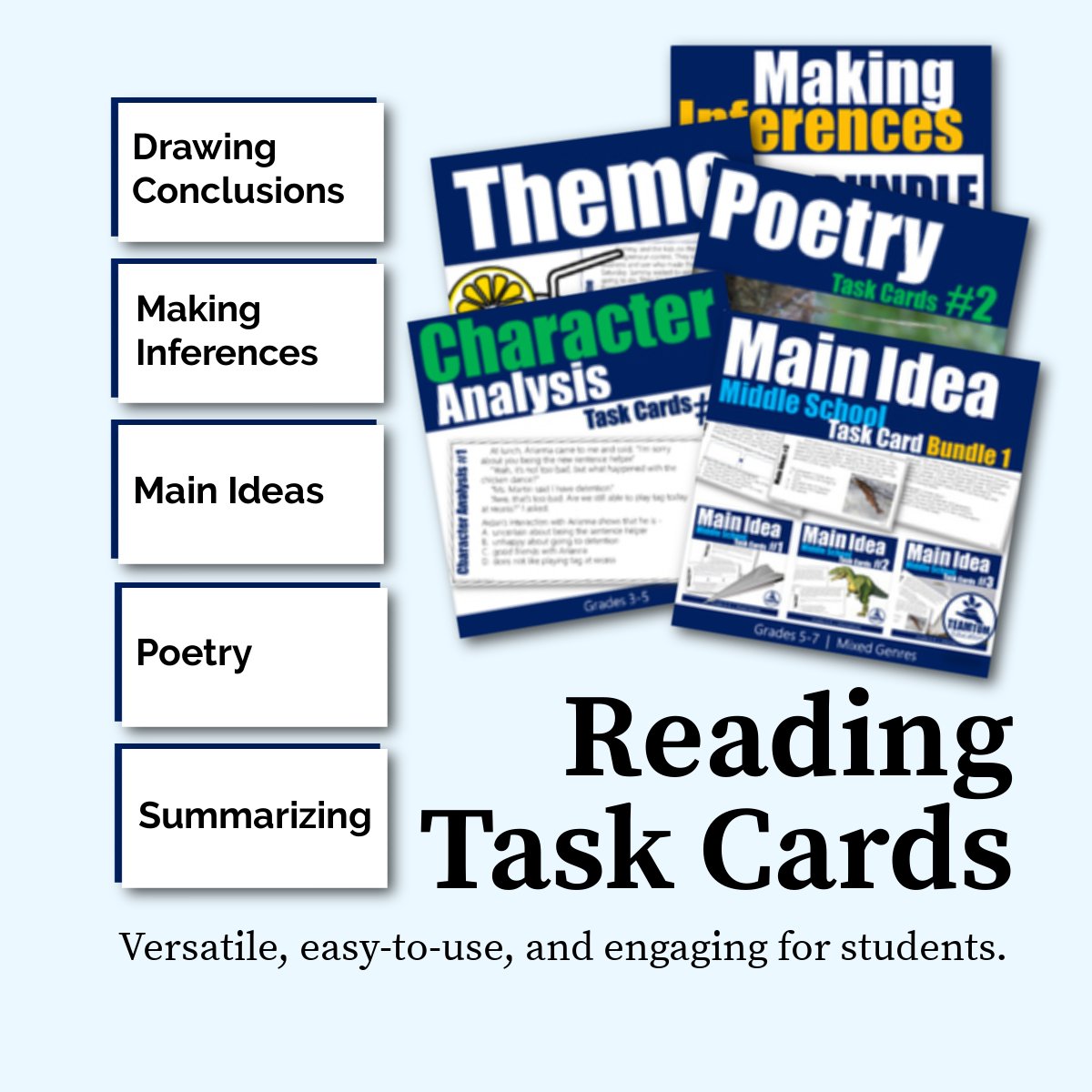 Here is a link to our Reading Task Cards on TPT.
Check them out>>teacherspayteachers.com/Store/Team-Tom…

#teachersoftwitter #education #literacy #Reading #elachat #ela