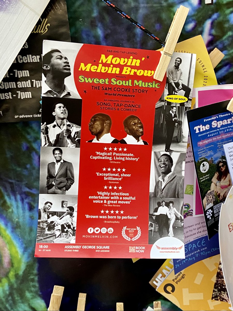 If you are looking for an <a href="/edfringe/">Edinburgh Festival Fringe</a> show to see this week, we can highly recommend <a href="/MovinMelvin/">Movin' Melvin Brown</a>'s  Sweet Soul Music.
We've never seen so many people up dancing at a Fringe show.
#edfringe #samcooke #soulmusic #nothernsoul