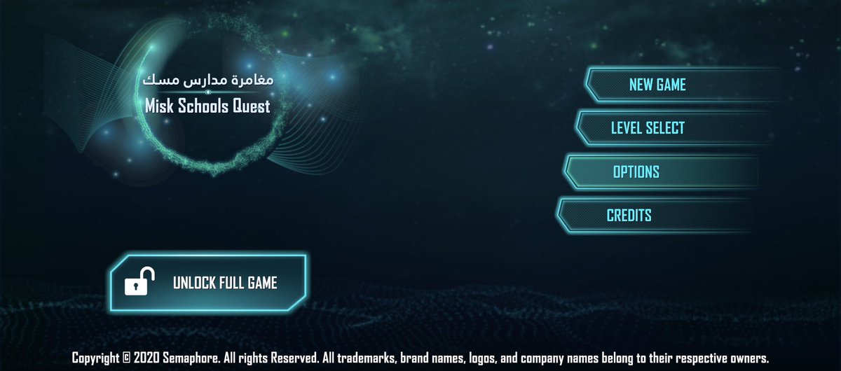 على سيرة شاشة البداية 😇

#مغامرة_مدارس_مسك

نزلت في ٢٠٢٠ على بلايستيشن و أيفون و جوجل بلاي