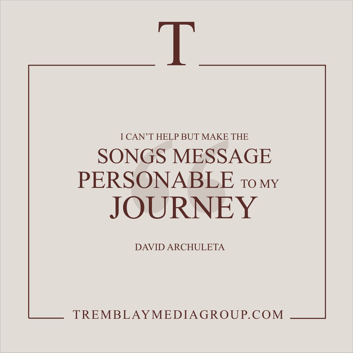 “I can’t help but make the songs message personable to my journey” -<a href="/DavidArchie/">David Archuleta</a> in #TREMBLAY 

🎥 WATCH: youtu.be/k64eemnsPNg
📄 READ: tremblaymediagroup.com/david-archulet…