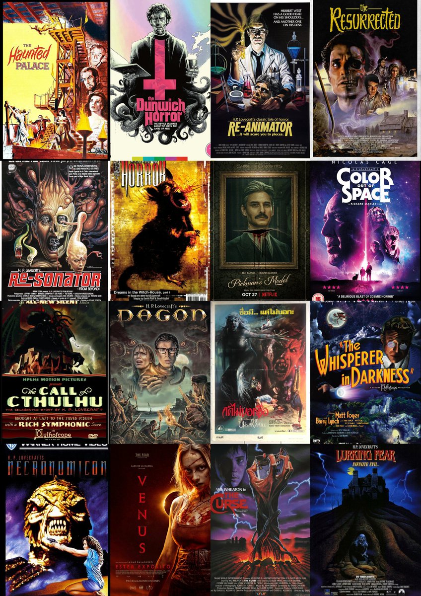 133 años del nacimiento de HOWARD PHILLIPS LOVECRAFT, el maestro del miedo en la literatura que creó una mitología propia inagotable y una escuela de horror cósmico que aún hoy sigue influenciando la ficción. ¿Cuál es tu adaptación favorita de su obra en cine o TV?