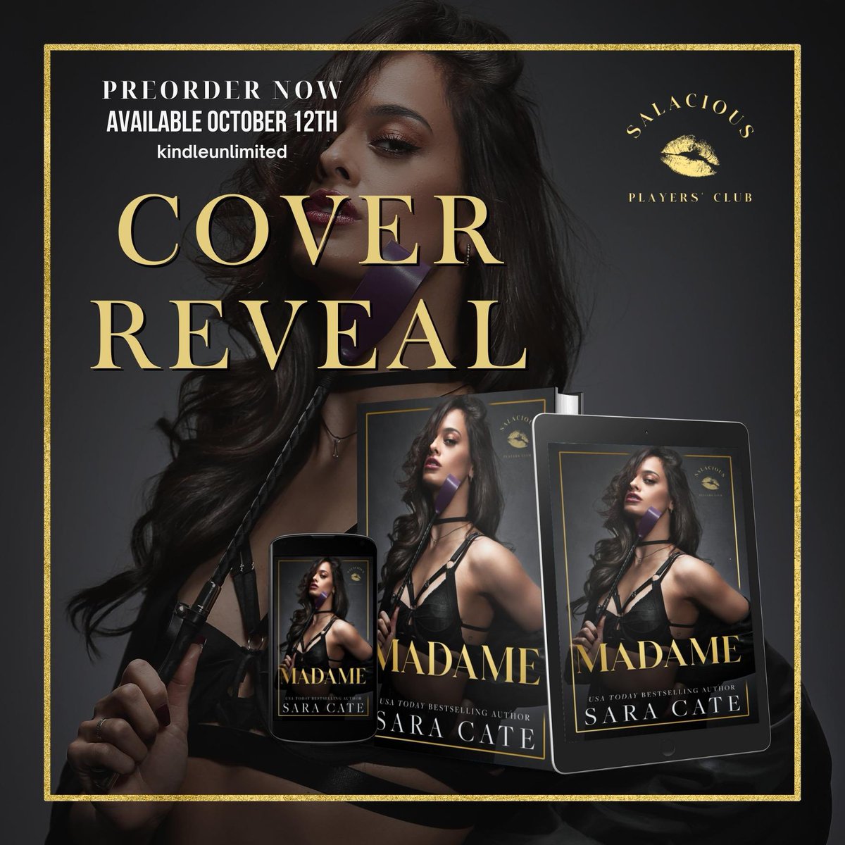 ✨Coming Soon
MADAME by @SaraCate3 is coming 10/12!
#PreOrderHere
geni.us/MadameKindle
#bookish #theauthoragency