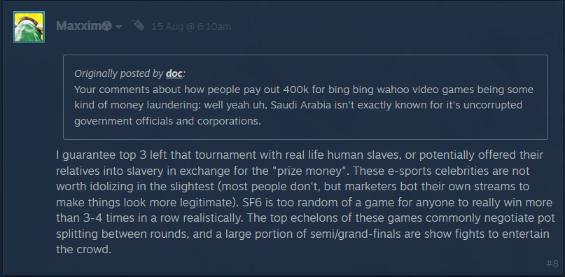ScrubQuotesX's tweet photo. Professional Fighting Games are a Money Laundering Scheme orchestrated by Bankers https://t.co/qySi09JNSx
