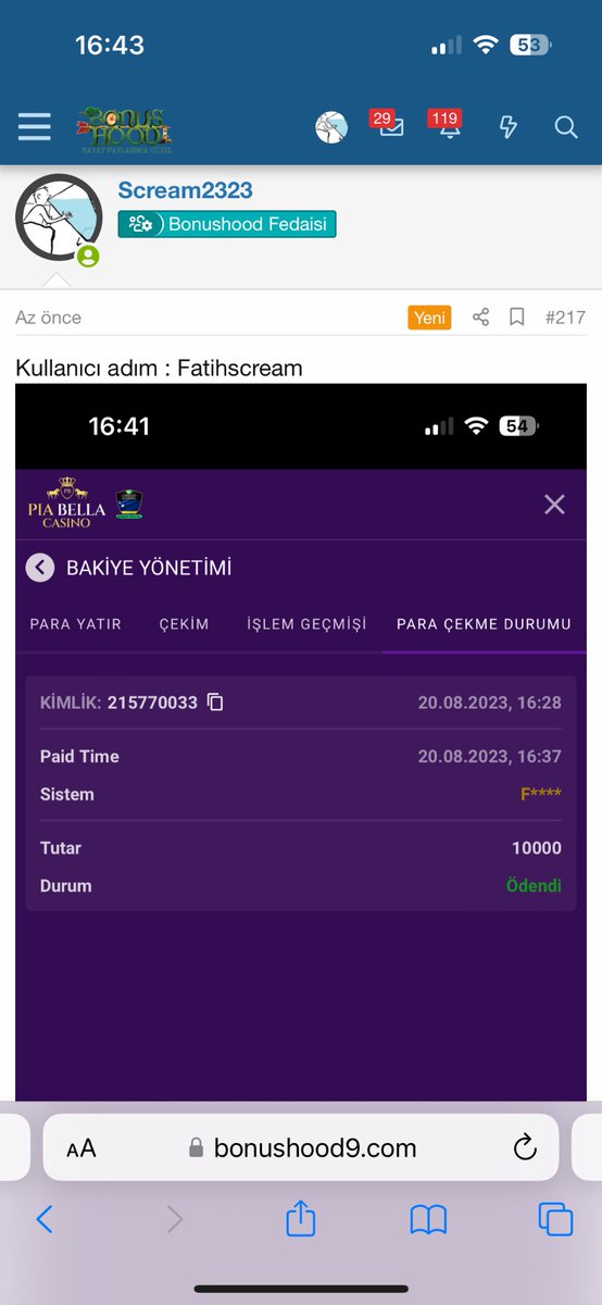 Derossi2323's tweet photo. @PiaBella_ 

Kullanıcı adım : Fatihscream 

5 dk da geldi https://t.co/SFEsdR6eku