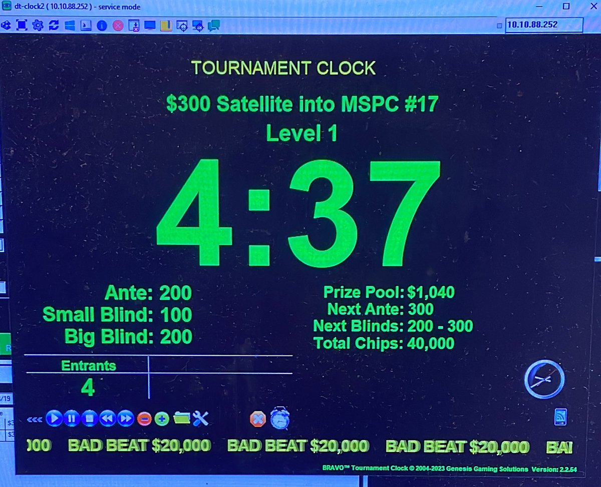 _ChrisMcCall_'s tweet photo. $300 Satellite to todays #MSPC2023 Event #17 #LiveStacks Championship @LivePokerRoom is underway with an hour of late registration (~10:30a) 

1 in  9 win a seat! https://t.co/CMgF7YreXX