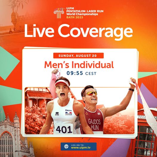 Next up! Robert Bonomo as the Laser Run World Championships Action continues in Bath 🇬🇧 with Men's Individual 🏃🔫
Tune in at 🔴 uipm.tv
#MPBath2023

<a href="/SportCanada_EN/">Sport Canada</a> @TheUipm <a href="/TeamCanada/">Team Canada</a> #laserrun @Pentathlon_Alberta
#ModernPentathlon #MPBATH2023