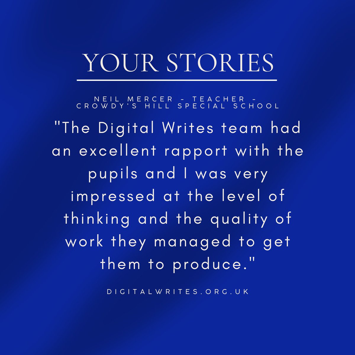 We love working with the pupils at Crowd’s Hill! Such big imaginations!