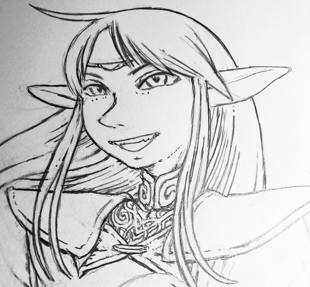 今週の描きかけ WIP
ディードばかり描いてるわね 