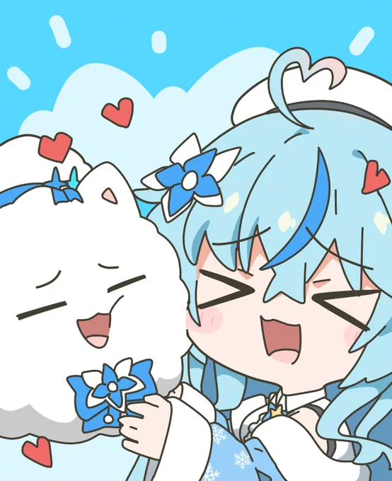 #LamyArt仲良しラミィちゃんと雪民さん 
