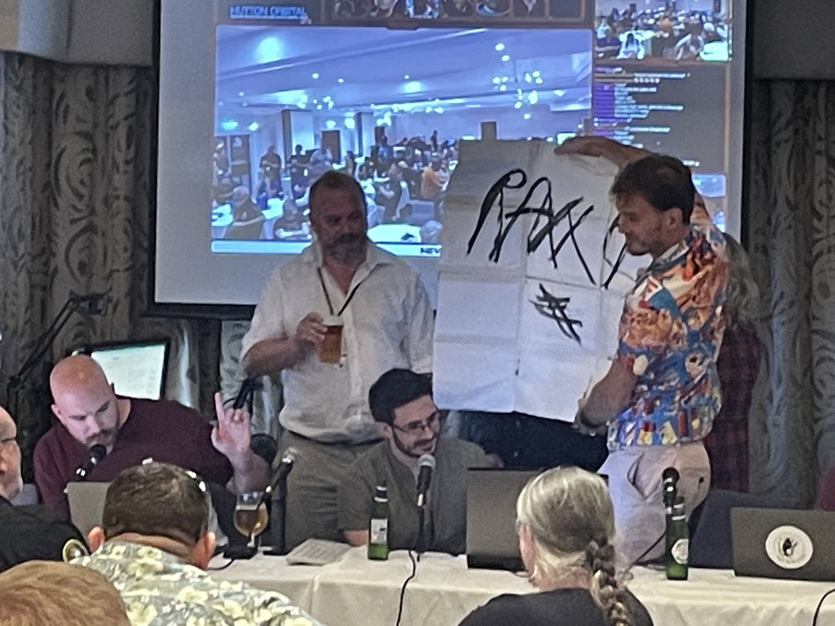 Absolutely epic weekend at <a href="/EliteMeetEvent/">EliteMeetEvent</a> with <a href="/EliteDangerous/">Elite Dangerous</a> CMDRs. <a href="/TKewellDesign/">Tom Kewell</a> and <a href="/DerinAHalil/">Derin</a> even shared the secret of Raxxla. What happens at ECM stays at ECM.