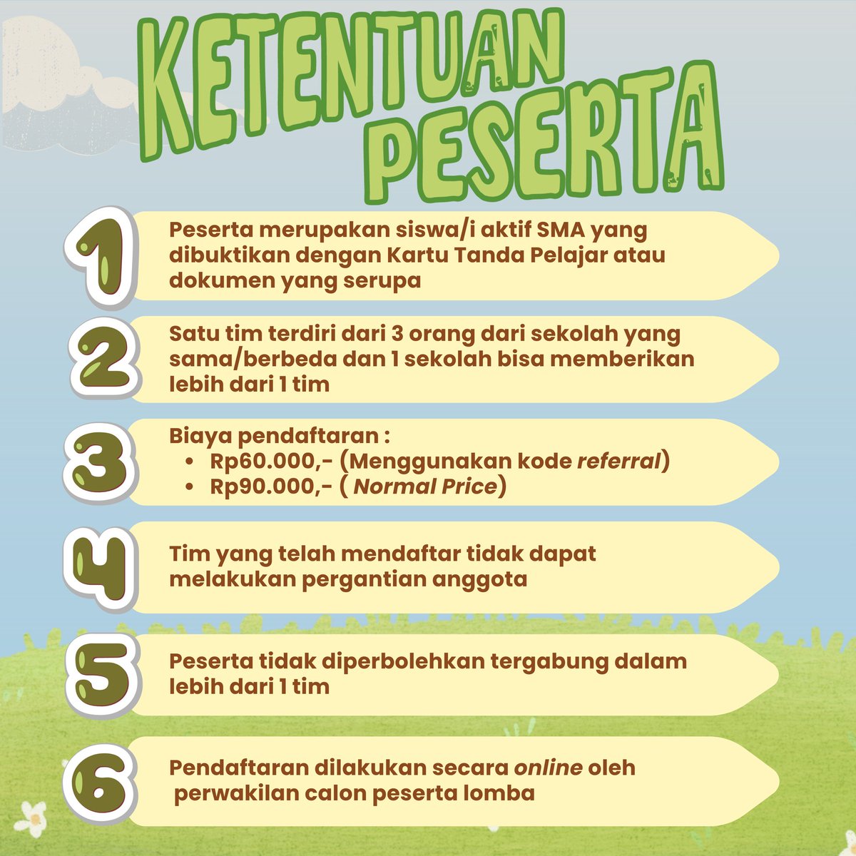 ItsJejak's tweet photo. Buruan disiapin syarat-syarat pendaftarannyaa, minjee tungguu😡

CP:
📲WA: 085258857930 (Nabel)
📲Line: nabelfadhel_30 (Nabel)

#JEJAK2023
#ExploreTheUnknown
#AktuariaITS
#ITSSurabaya
#olimpiadesma 
#olimpiadenasional 
#olimpiadeaktuaria https://t.co/c12hkrtqGp