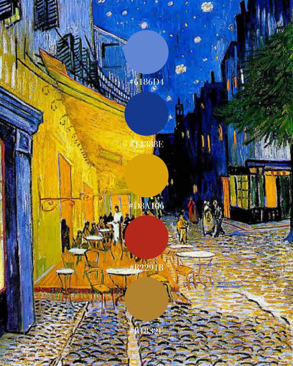 美しい絵画のカラーコード】 フィンセント・ファン・ゴッホ 1853年ー