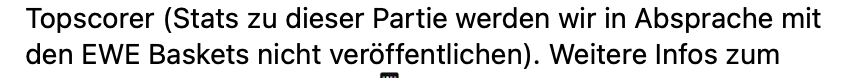 Testspiel Fußball vs. Testspiel Basketball