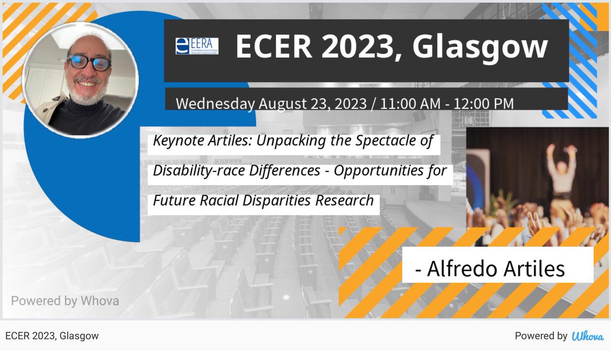 I am speaking at ECER 2023, Glasgow. Check out my keynote if you're attending the event! #ECER2023 - via #Whova event app