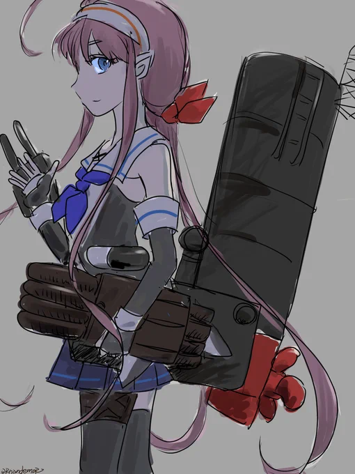 #艦これ版深夜の真剣お絵描き60分一本勝負 #艦これ版真剣お絵描き60分一本勝負_20230820 