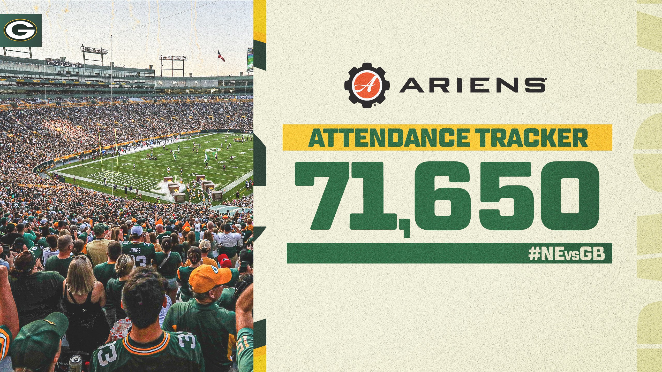 Green Bay Packers home attendance 2022