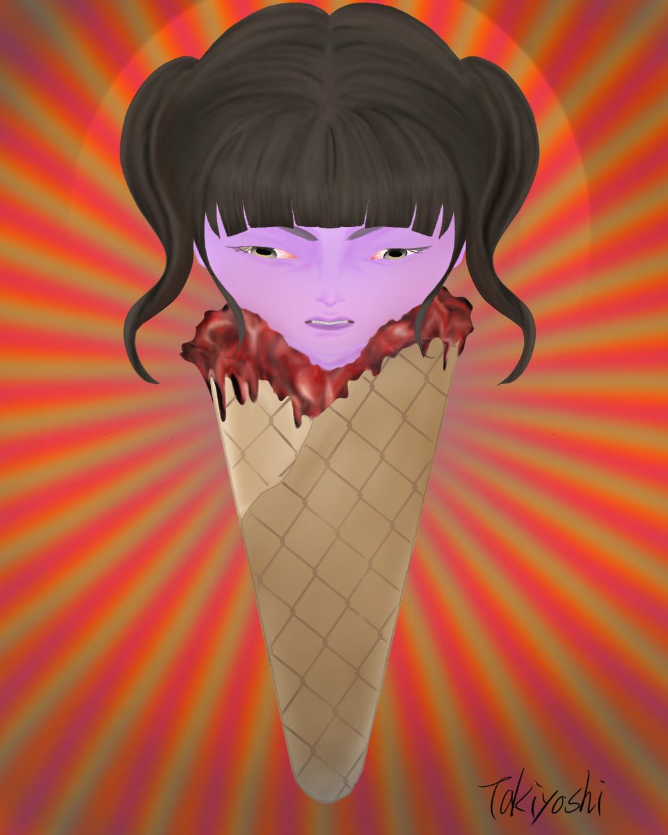 LgQz6's tweet photo. アイスガール
#イラスト好きな人と繋がりたい  #絵が好きな人と繋がりたい  #創作イラスト  #創作  #picture #pic #artwork  #originalart  #girl #pop  #art  #illustration  #イラスト #그림　#psychedelic #summer  #夏　#lce   #pain #絵  #sanctions  #illust #グロテスク  #grotesque https://t.co/hSrn5pixkI