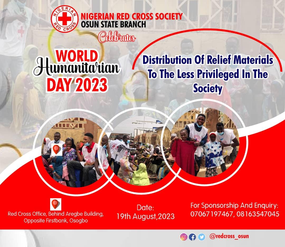 redcross_osun's tweet photo. In Osun State, @redcross_osun volunteers works tirelessly to save lives and bring hope to people in need...
#worldhumanitarianday
#savinglive
#Humanityinme https://t.co/fMdiHx9GRm