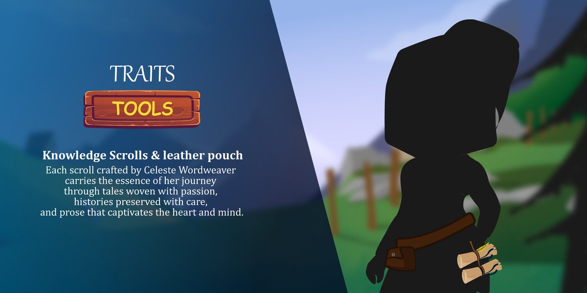 MontyCollection's tweet photo. ✨ Unlock the essence of #knowledge, within each scroll crafted by Celeste Wordweaver!

Histories preserved with care, and prose🧐🍷

follow us! To discover more content from the Monty universe⚜️🏰

$CRW #crownplatform #characterdesign #NFTCommunity #NFT #gamedev #ilustration https://t.co/h0AtHpJe9k