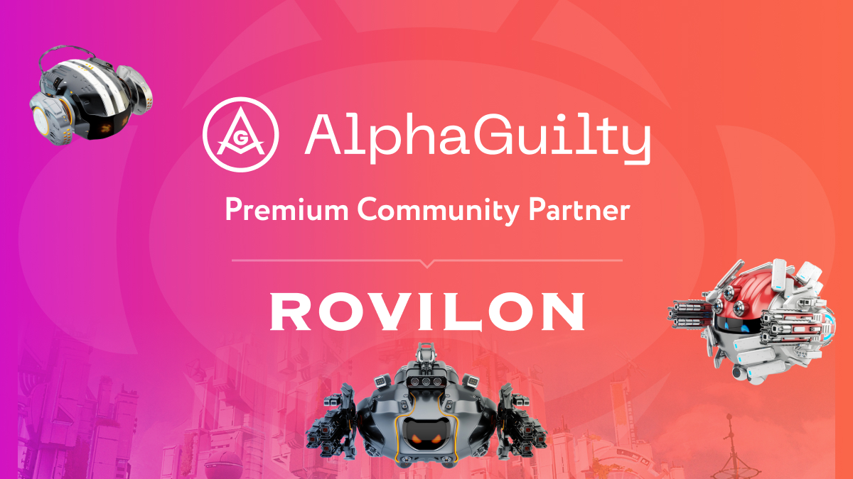 🌟 Big News! 🌟

Get ready for a thrilling adventure, because Rovilon is teaming up with <a href="/AGuiltyOfficial/">Alpha Guilty</a>! 🚀

🗓️ Mark this week in your calendar – the quest begins soon! 

🏆 Don't miss your chance to unlock epic treasures. Stay connected for updates! 😉

#AlphaGuilty