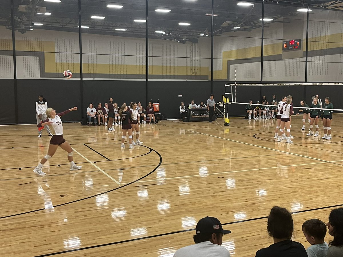 Coach_Fagan30's tweet photo. Enjoying some AC while watching our @WHSLadycatVball in the Denison Tournament! #BOROTUFF #WeOverMe23 https://t.co/cKufQtQfhC