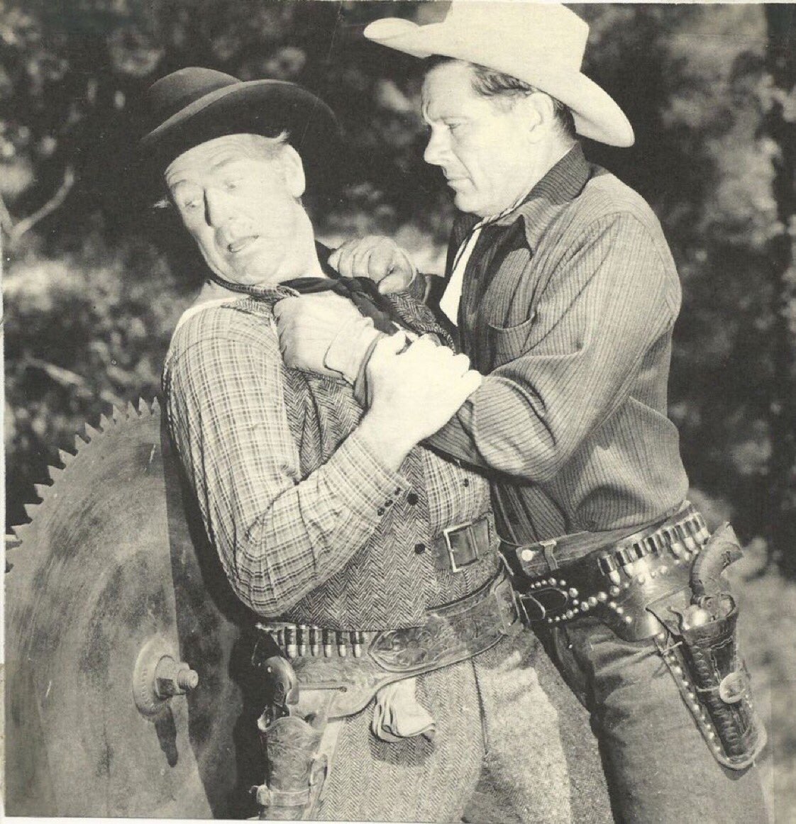 A group of ranchers are drilling an oil well but getting fierce opposition from an unknown gang of outlaws.

Fred C. Bannon's DESPERADOES OF THE WEST (1950) shows on <a href="/TheLoneStarTV/">The Lone Star Channel</a> TONIGHT at 12am ET!