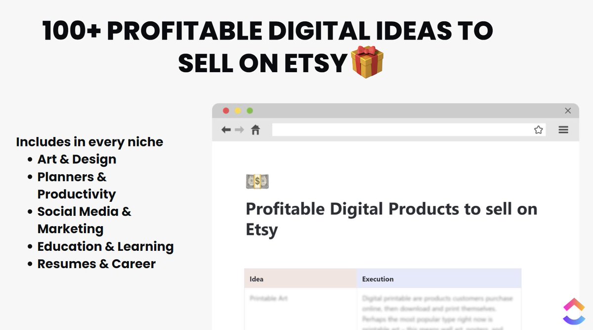 People are earning six figures by selling digital products on Etsy. 

No shipping costs
No supplier issues
No inventory

I wrote all the  Tools and Profitable ideas you need to sell products on Etsy 

Like, Repost + Comment 'Etsy' &amp; I'll DM to you for FREE

(must be following)