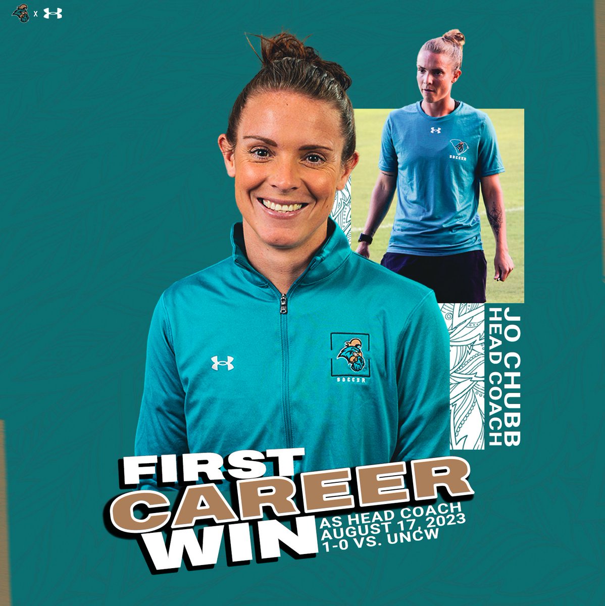 The first of many for new head coach <a href="/JoChubb10/">Jo Chubb</a> !

#TealNation #ChantsUp