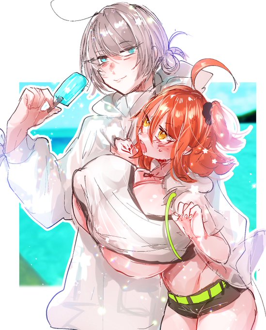 ついでにオベぐだ♀𝑺𝑼𝑴𝑴𝑬𝑹🍉🌺🍧🎐☀️🌴👙🌻✨ 