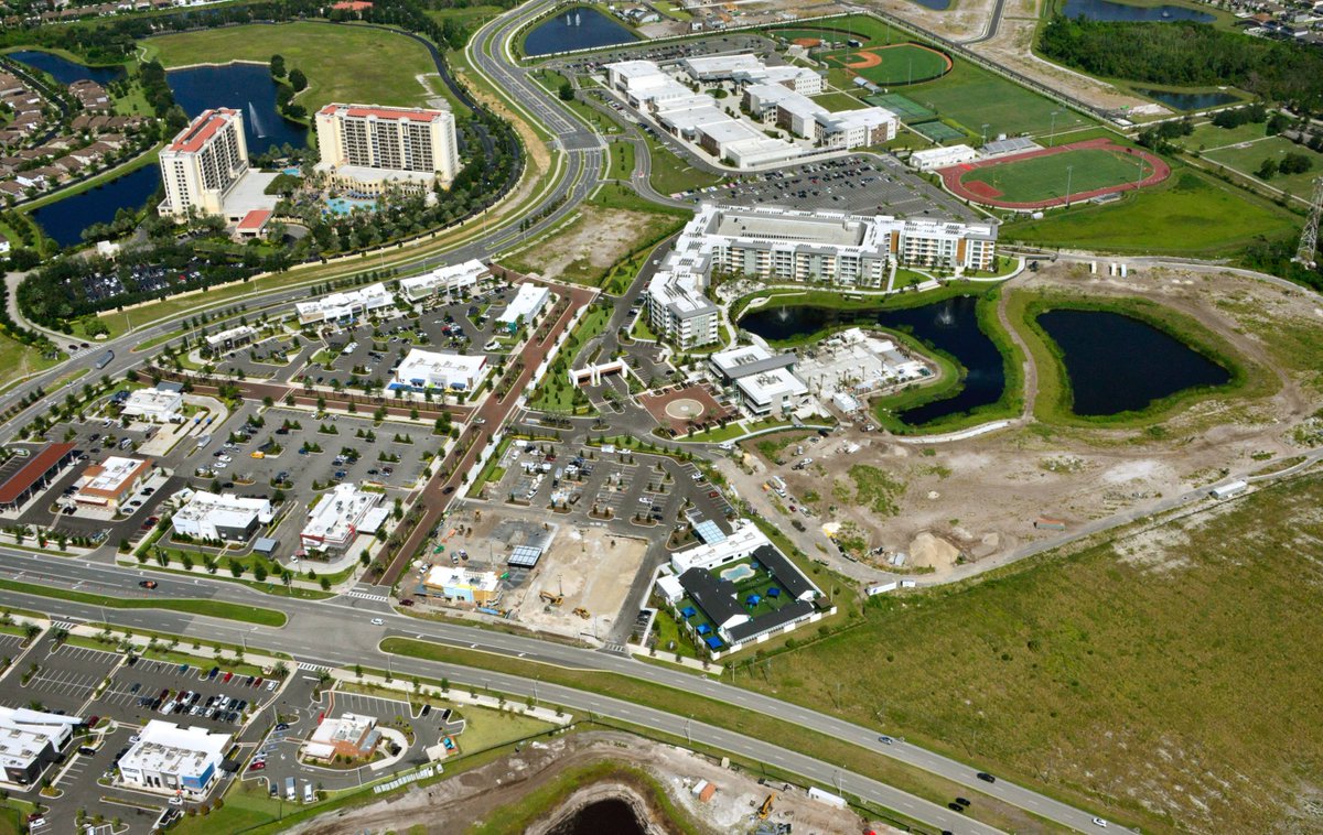 The Village at O-Town West from above! Next up: the final touches on the Glasshouse resort style pool!