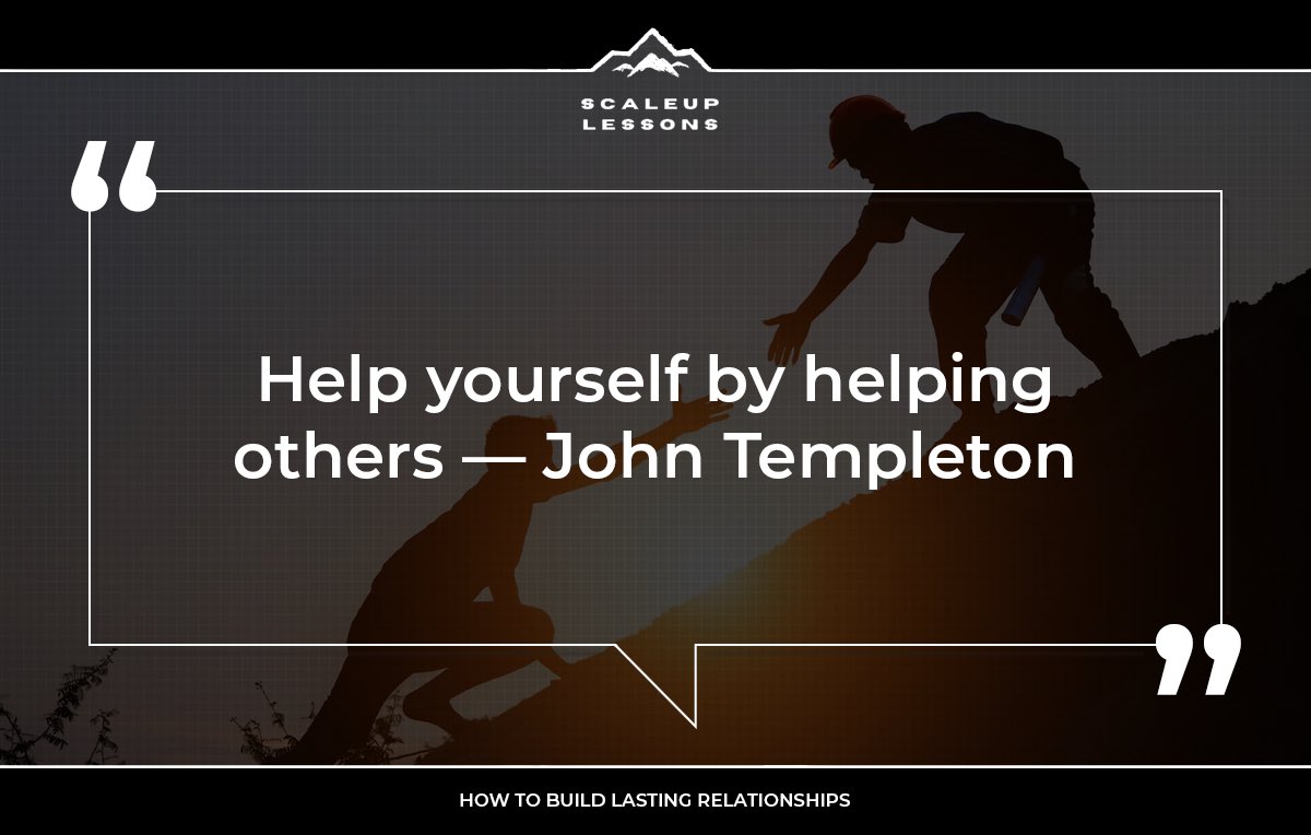 “Help yourself by helping others “- John Templeton 🪽

How to build lasting relationships 💙 

medium.com/scaleuplessons…

#relationships #businessrelationships #connections #networking #networkingtips #salestips #connections #workconnections #sales #businessdevelopment #startups