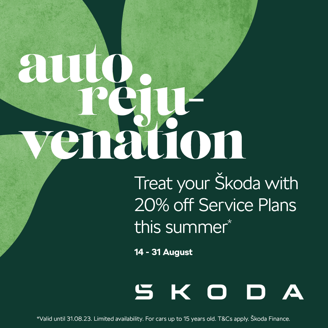Get total peace of mind with the ŠKODA All-In plan which includes two services, two MOTs, two years' Roadside Assistance and up to two years' Warranty for just £28 per month until 31st August.

✉️ Contact Helen to book your service plan: helen.corfield@rrg-group.com