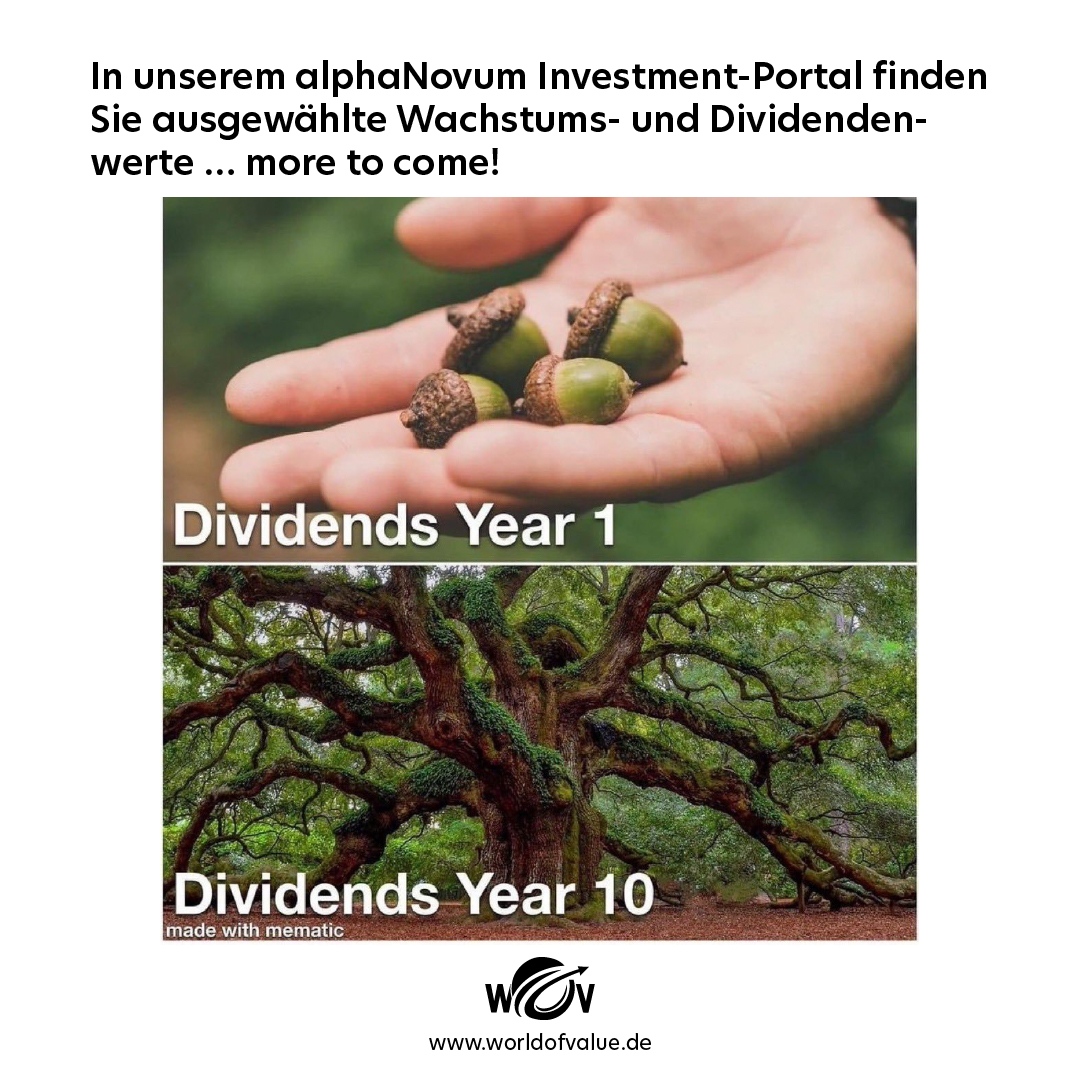 worldofvalue's tweet photo. In unserem alphaNovum Investment-Portal finden Sie ausgewählte Wachstums- und Dividenden-werte ... more to come! #dividenden #alphanovum
Erfahren Sie mehr: https://t.co/y64spgF771 https://t.co/Tvxgzop7fg
