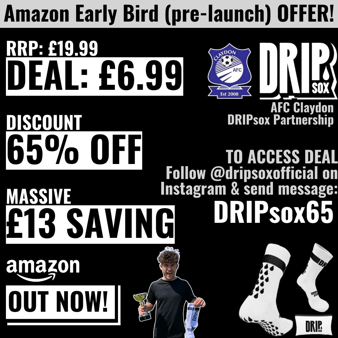 We have partnered with Drip sox.