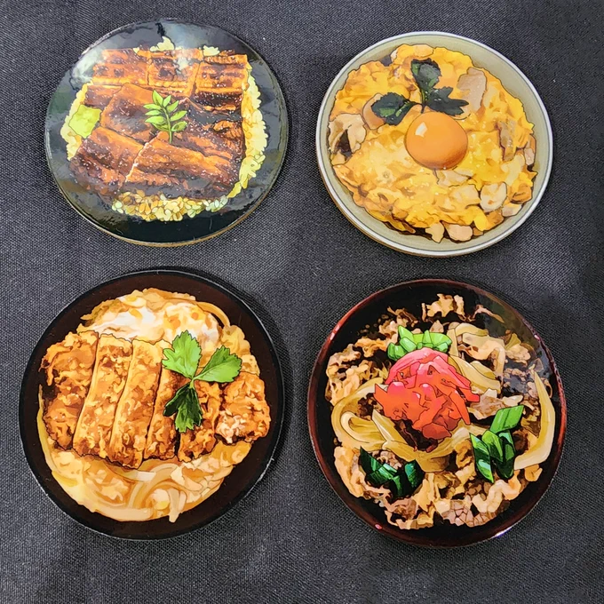 I'm actually pretty low on the doburi coaster and don't even have any Ramen Coasters yet because the manufacturer messed up most of the order, and I'm having them remade. Hope it'll arrive before SacAnime. 