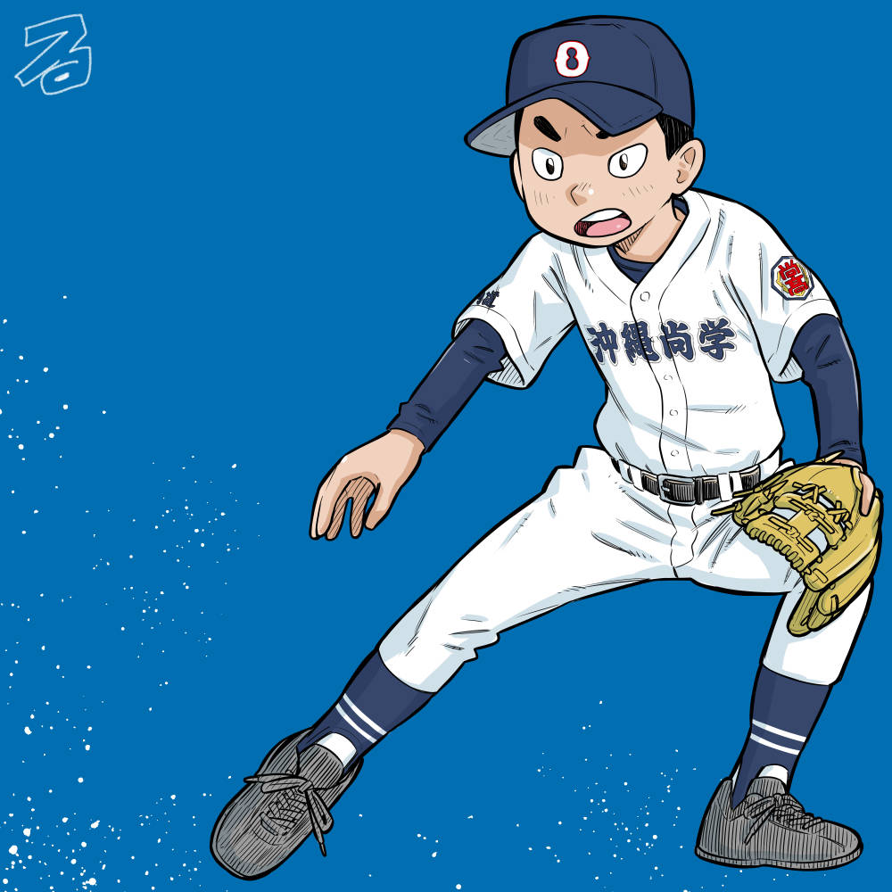 mamocya's tweet photo. ￼第12日 第1試合
(沖縄)沖縄尚学 - 慶応(神奈川)
#イラスト #高校野球 #夏の高校野球
#甲子園 #Baseball #野球部 #野球 https://t.co/z8ioxmCh9k