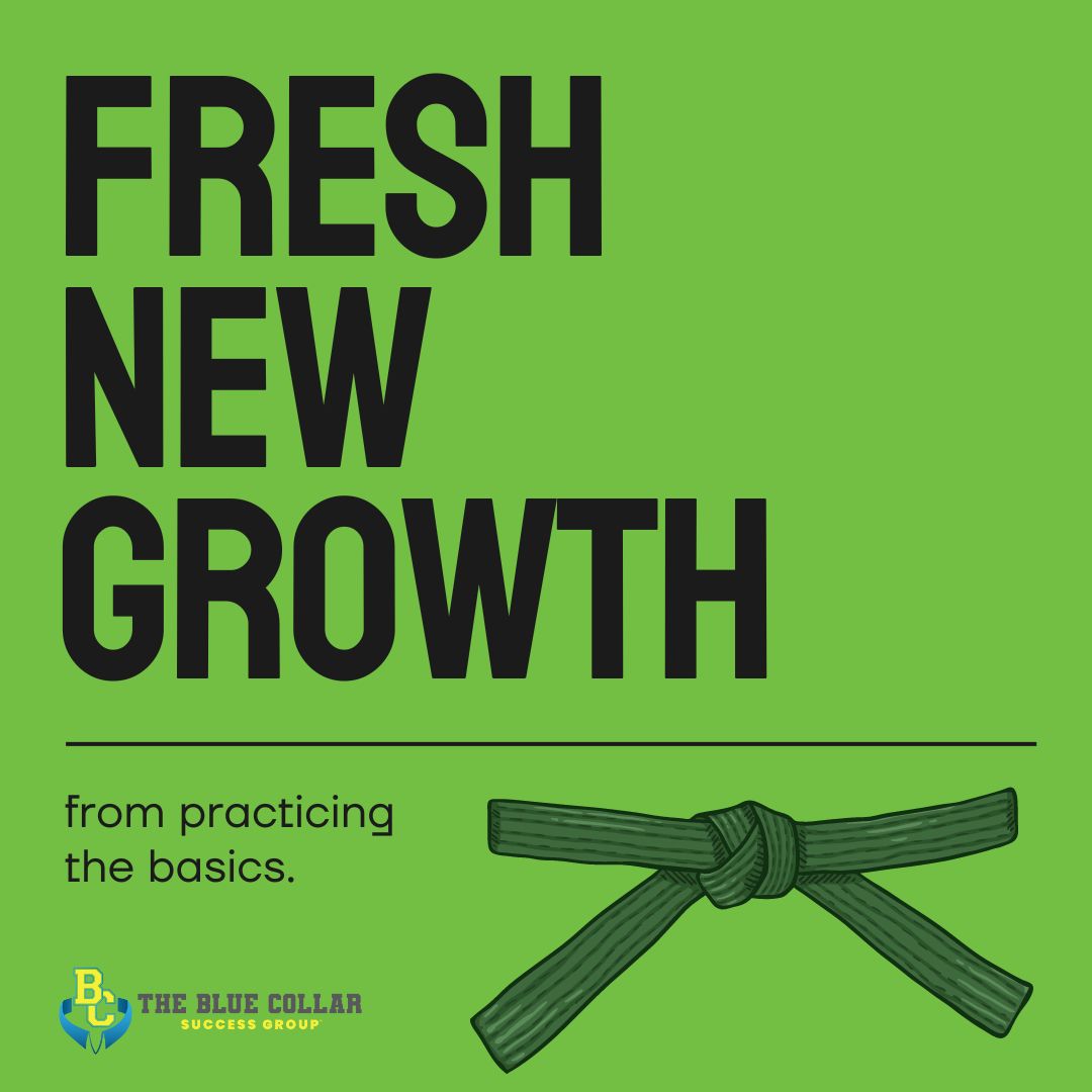 BlueCollarSG's tweet image. A green belt in karate represents fresh growth from practicing basics, being a sales closer involves progress built on #SkillPractice! Consistent effort, refining your script &amp;amp; a duplicated sales process is key.

#BlueCollar #RepetitionBreedsMastery #HomeServices #ClosingTips