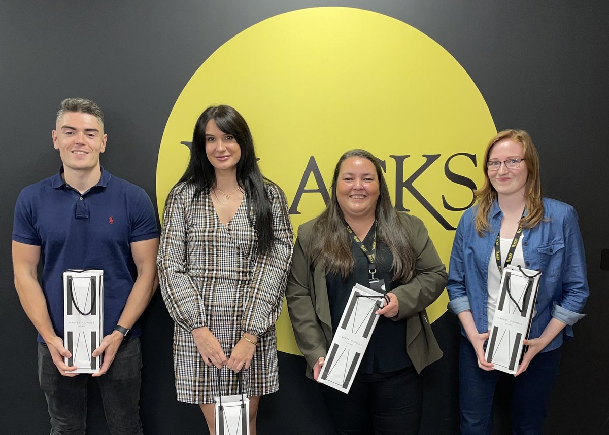 We’d like to congratulate Christina Donos, Victoria Adamson, Conor Tobin and Annie-May Dyson who are all due to qualify as Solicitors here at Blacks. 👏🏽🎉

Well done and all the best with your careers!  

#Solicitors #Qualified #LawBlacks #LegalCareer