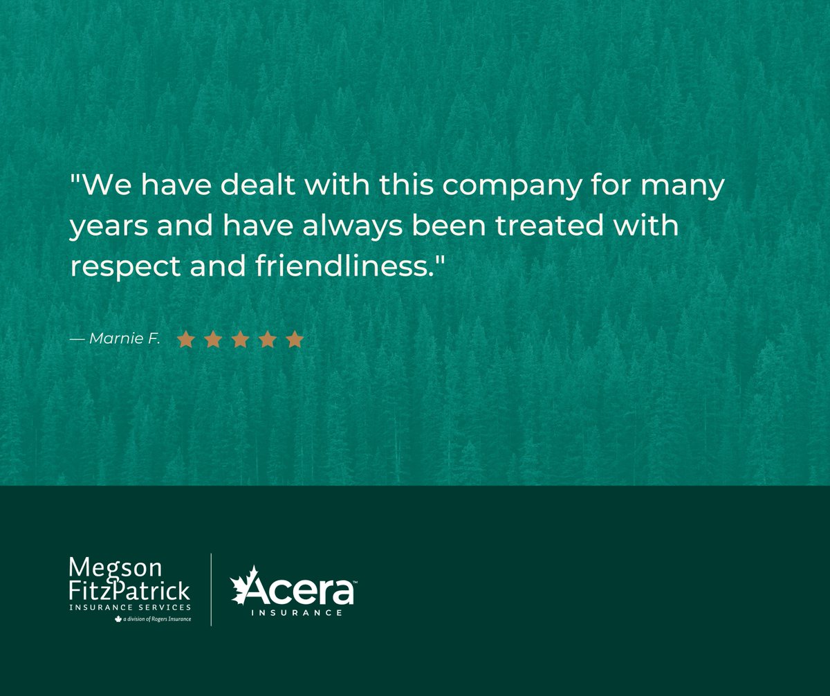 We're so happy to have you as a client, Marnie! We always put the client first and we're so happy you have felt that respect and trust over the years; thank you for trusting us with your insurance.
#WhyChooseUs #respect #friendliness #Insurance #MFI