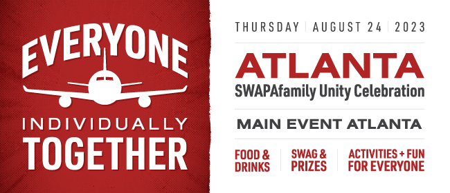 swapapilots's tweet photo. ๐ Join us for the next #SWAPAfamily Unity Celebration in Atlanta on August 24th! Family, food, and fun await you. If you're out flying, send your family. โ๏ธ Everyone's welcome!
Click to register: https://t.co/JxdLfIxnBm. https://t.co/c5jy7p6f1f