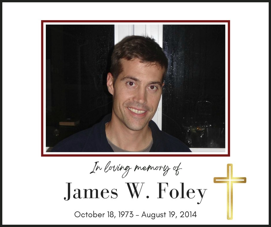 JamesFoleyFund's tweet image. "Today marks the day Jim became a symbol of freedom for others! Jim would have wanted us to care about one another, and to have the moral courage to stand together for freedom for fellow citizens. 

Please help celebrate Jim's 50th birthday at foleyrun.org" - @FoleyDi