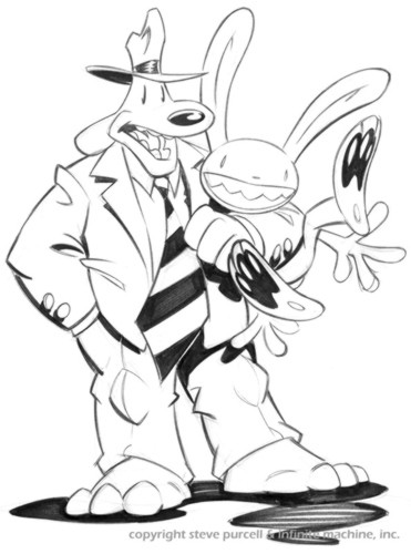 one last thing i'd like to point out is that this iconic art of Sam and Max was originally concept art from this game. who knew!

thank you all so much for your support so far.

[END OF THREAD]