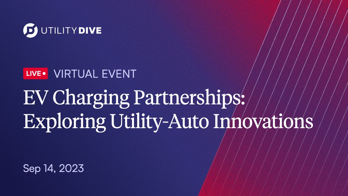 JoinUtility Dive for our live virtual event on September 14th. We'll be joined by key industry leaders, to discuss the transformation happening in the Utility and Auto sectors with the rapid expansion of electric vehicles on the rise. Register today: resources.industrydive.com/ev-charging-pa…