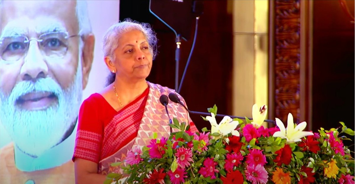 rvdesai8's tweet photo. Best wishes to Madam Finance Minister Smt. Nirmala Sitharaman Ji on her birthday.  I pray for her long and healthy life in service of the nation. @nsitharaman https://t.co/om9teT9NlU