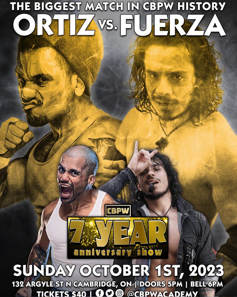 CBPWAcademy's tweet photo. Friends!

Tickets are moving!

The BIGGEST Match &amp; Show in CBPW History!

...and we're done yet. 😉

GET YOUR TICKETS NOW!

Tickets Can be purchased via E-Transfer to benortmanns@gmail.com!

#ExcitingDebuts #MOTYC https://t.co/1X2fvnennP