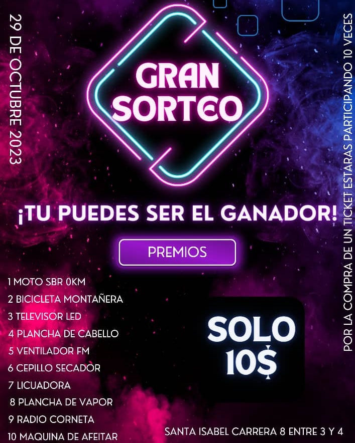 Soy de barquisimeto Estado Lara el sorteo que estoy publicando es para todo el país Adquiere tu ticket hay muchas posibilidades de ganar 🥳🎉🔥💯