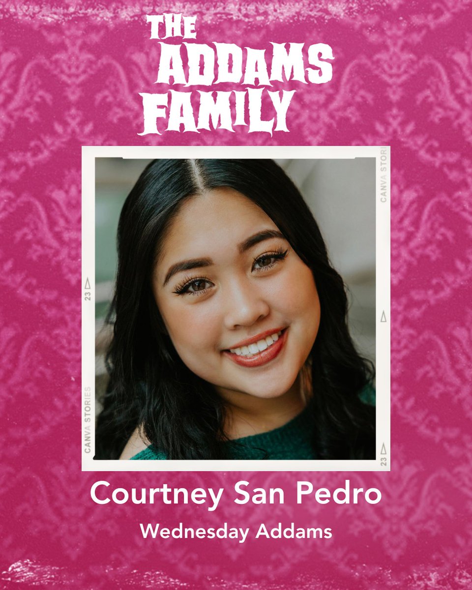 See COURTNEY SAN PEDRO as Wednesday Addams in THE ADDAMS FAMILY at Metropolis!

September 14 – October 8, 2023
Tickets available now 🎟️

#ADDAMSFAMILYMPAC #Metropolisarts #castbio #castannouncement #theaddamsfamilymusical #theatrelife #thingstodoinchicago #arlingtonheights