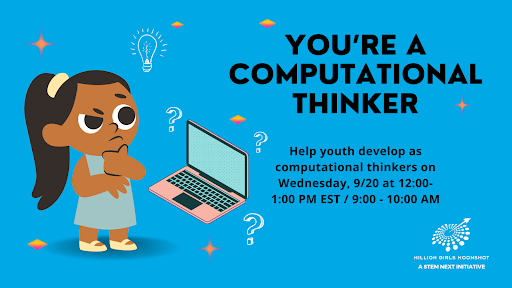 Join Click2ComputerScience on Sept. 20 for “You’re a Computational Thinker” - learn how you can help youth develop as computational thinkers and leave with strategies you put into use right away: bit.ly/3O2rrqP