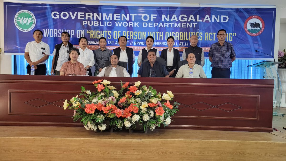 scpdnagaland's tweet photo. Office of the State Commissioner for Persons with Disabilities #Nagaland conducted a Sensitisation Workshop on Universal Accessibility &amp; RPwD Act 2016 for Engineers and Officials of the PWD Department (Housing) on 18th August, 2023 https://t.co/f02s8ogOS9