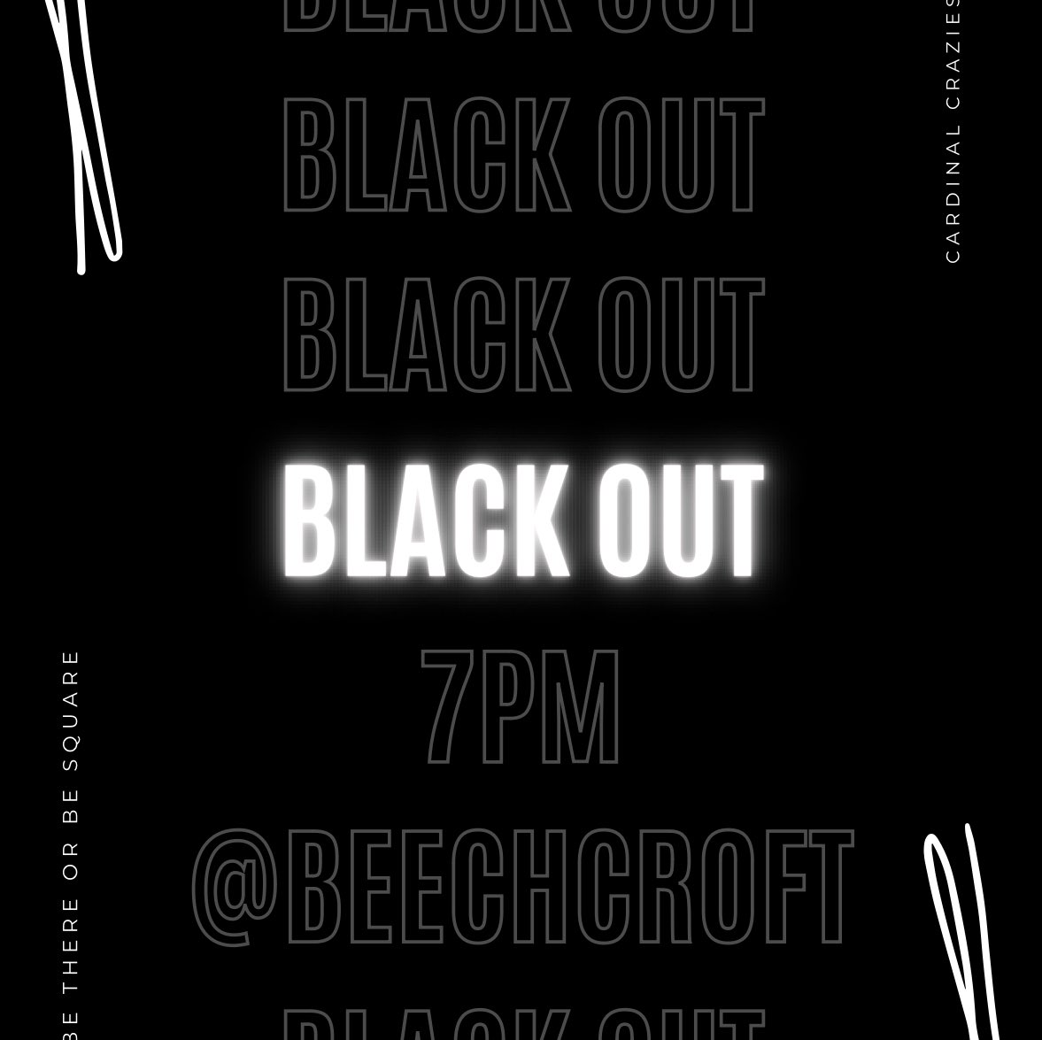Cardinal Crazies (@craziescardinal) on Twitter photo TONIGHT‼️‼️‼️ be there and wear black🖤🖤 let’s get rowdy cards🤪🤪 kickoff at 7pm @ beechcroft TONIGHT‼️‼️‼️ be there and wear black🖤🖤 let’s get rowdy cards🤪🤪 kickoff at 7pm @ beechcroft